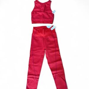 Offline by Aerie Red Athletic Set